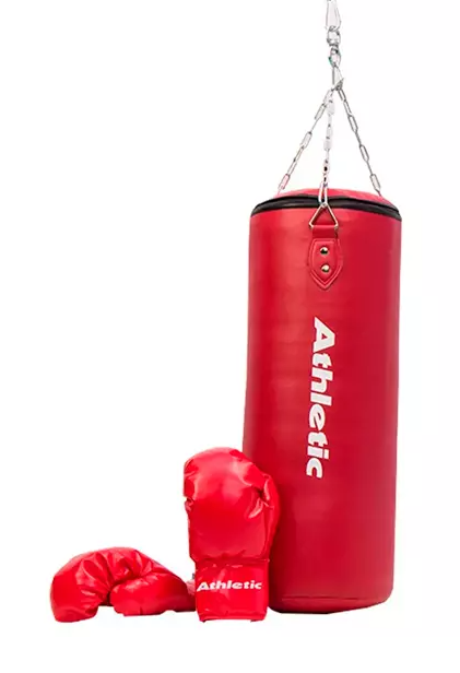 ATHLETIC BOLSA DE BOXEO + GUANTE