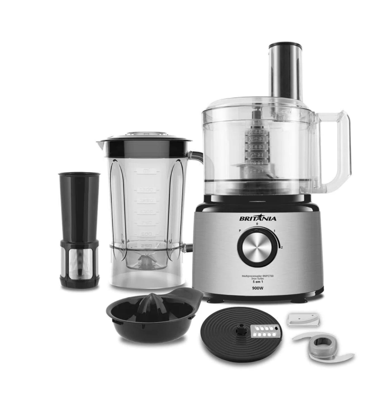 BRITANIA MULTIPROCESADOR 5 EN 1 INOX900W
