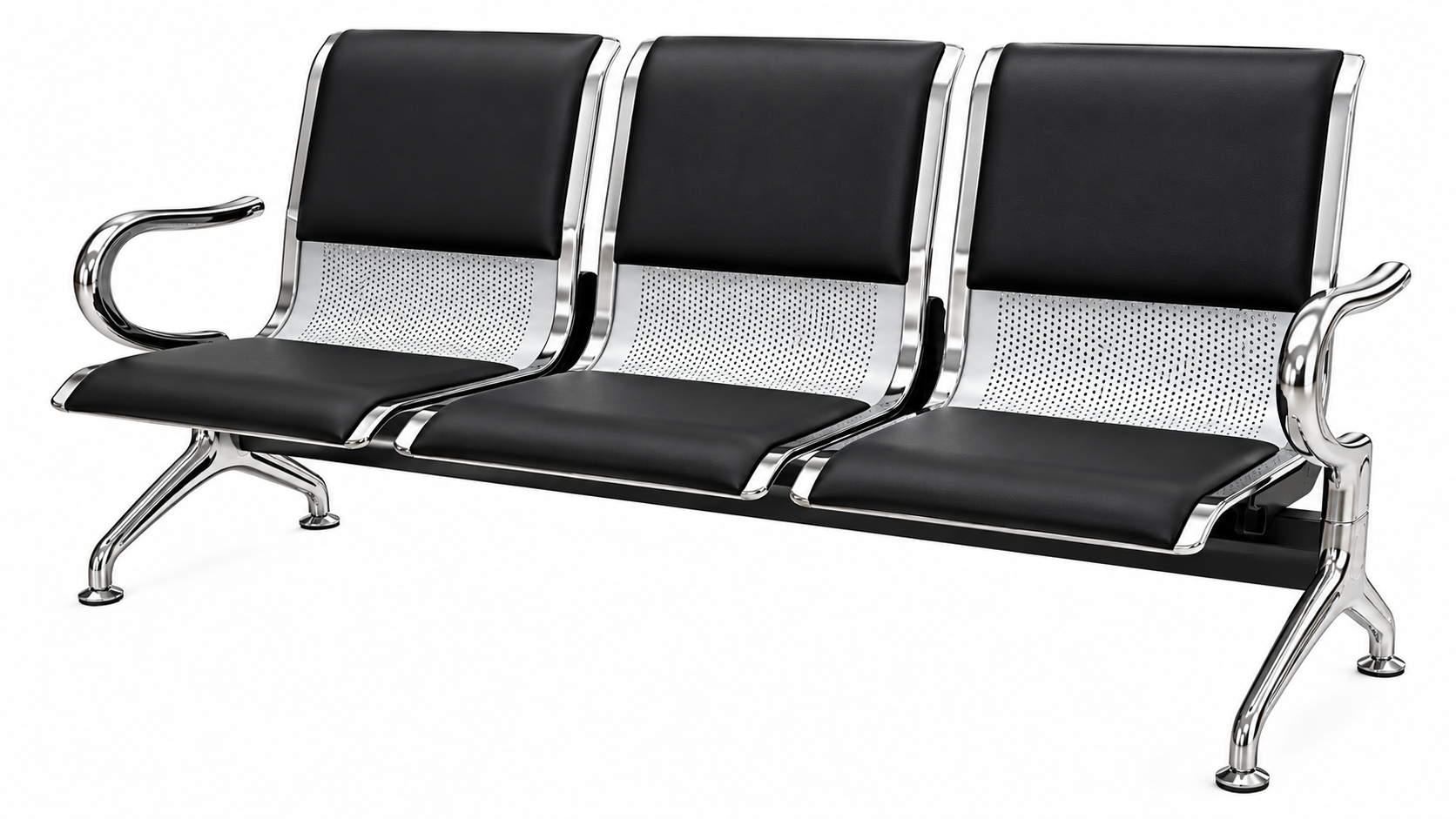 COEXMA SILLA DE ESPERA 3L LONGARINA P/CROMADA TAPIZADO NG