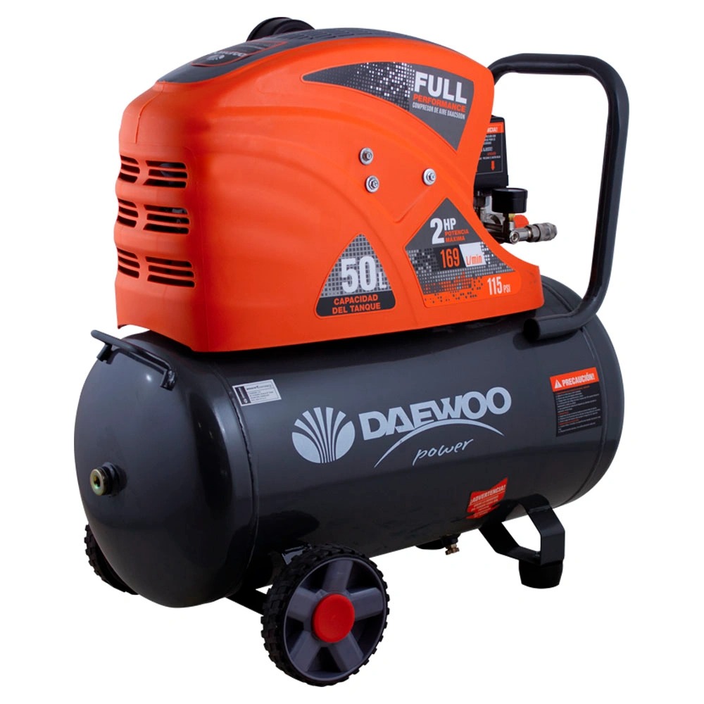 DAEWOO COMPRESOR 2HP 50L 8 BAR 115PSI