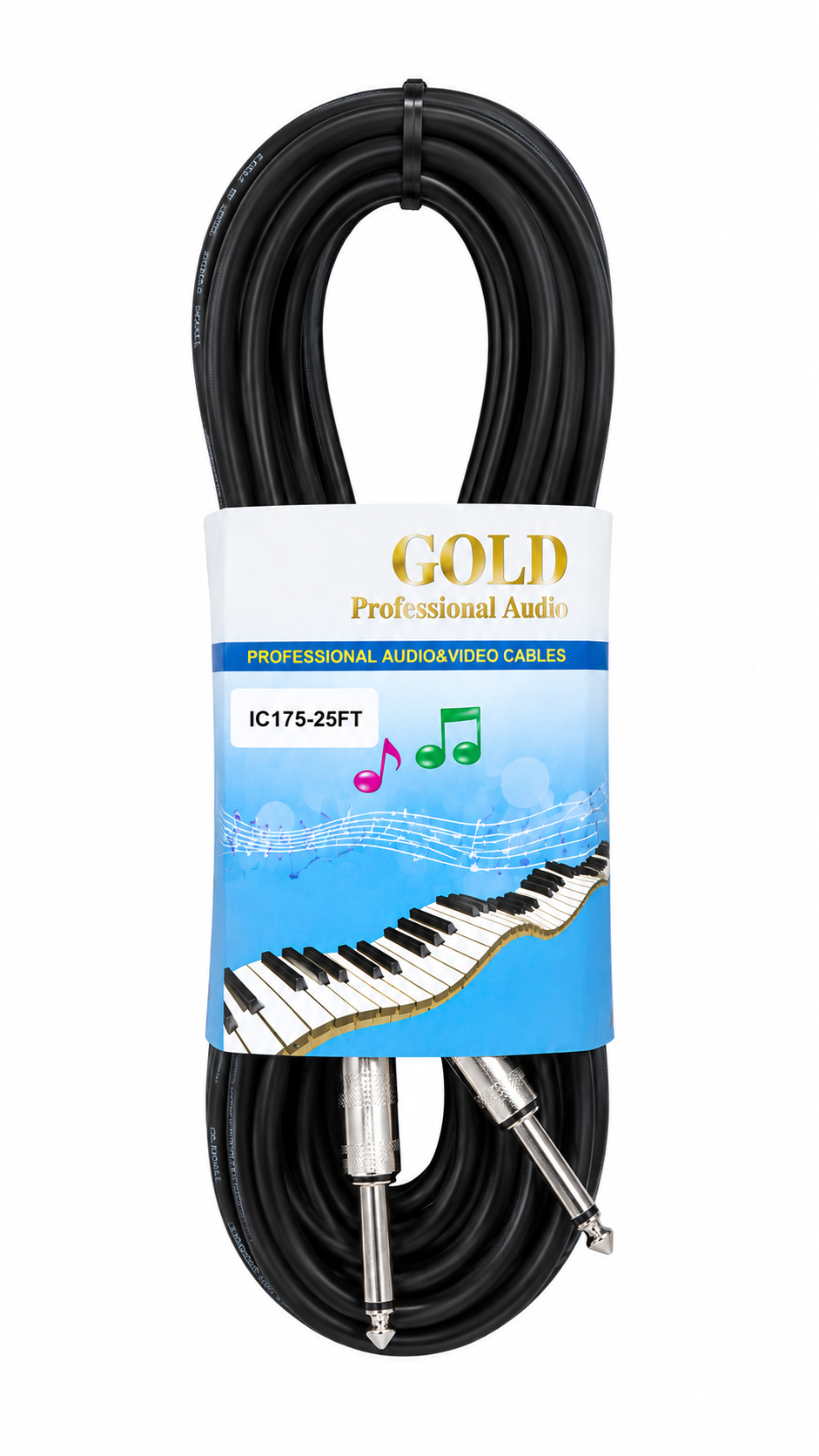 GOLD CABLE P/ GUITARRA L IC175-25FT
