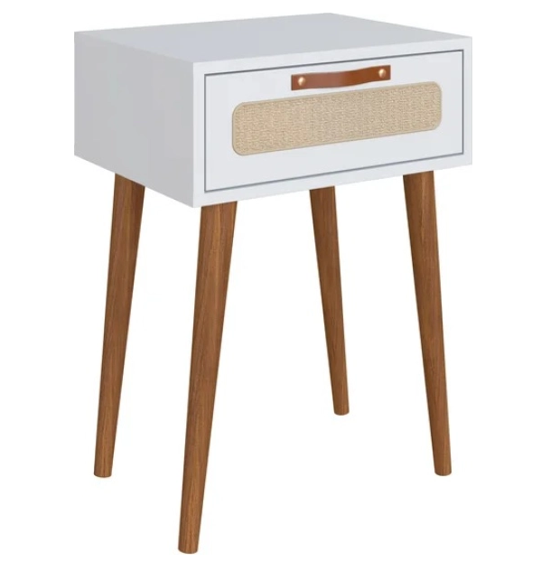 KAPPESBERG MESA DE NOCHE RETRO BCO 49CM