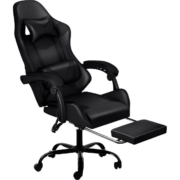 LEVEL SILLA GAMER XTREME C/POSAPIES NEGRO