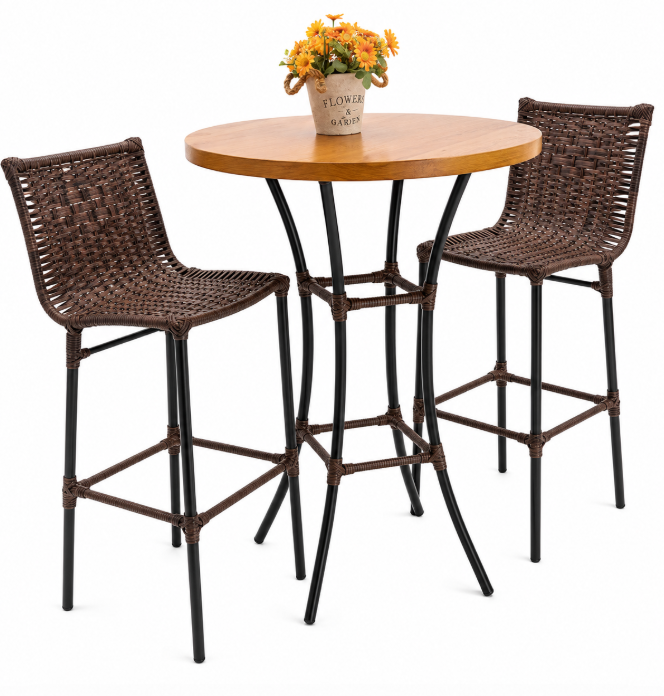 MAXI MUEBLES JGO MESA+2 BUTACAS