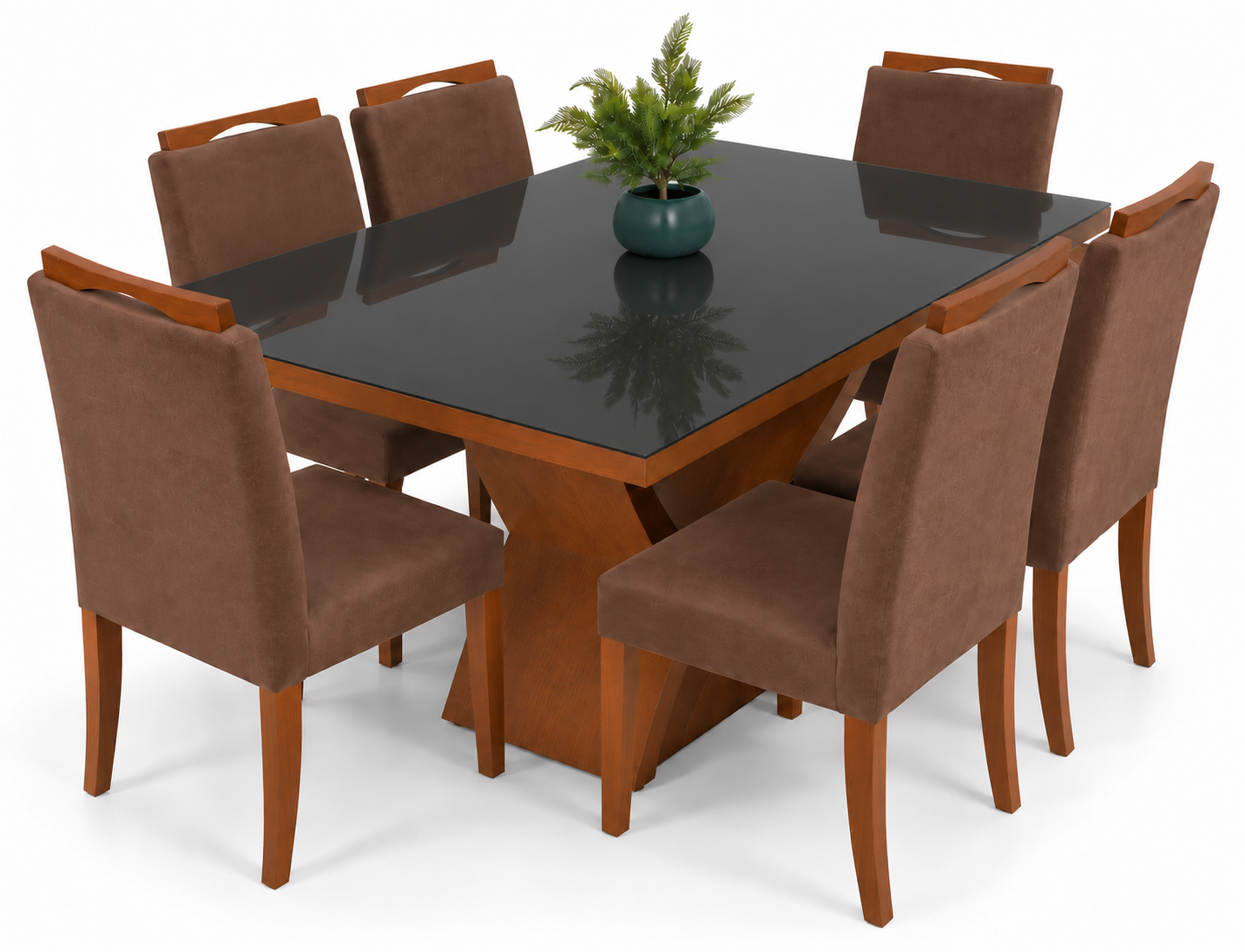 METAL M. JGO COMEDOR DUBAI 6 SILLAS