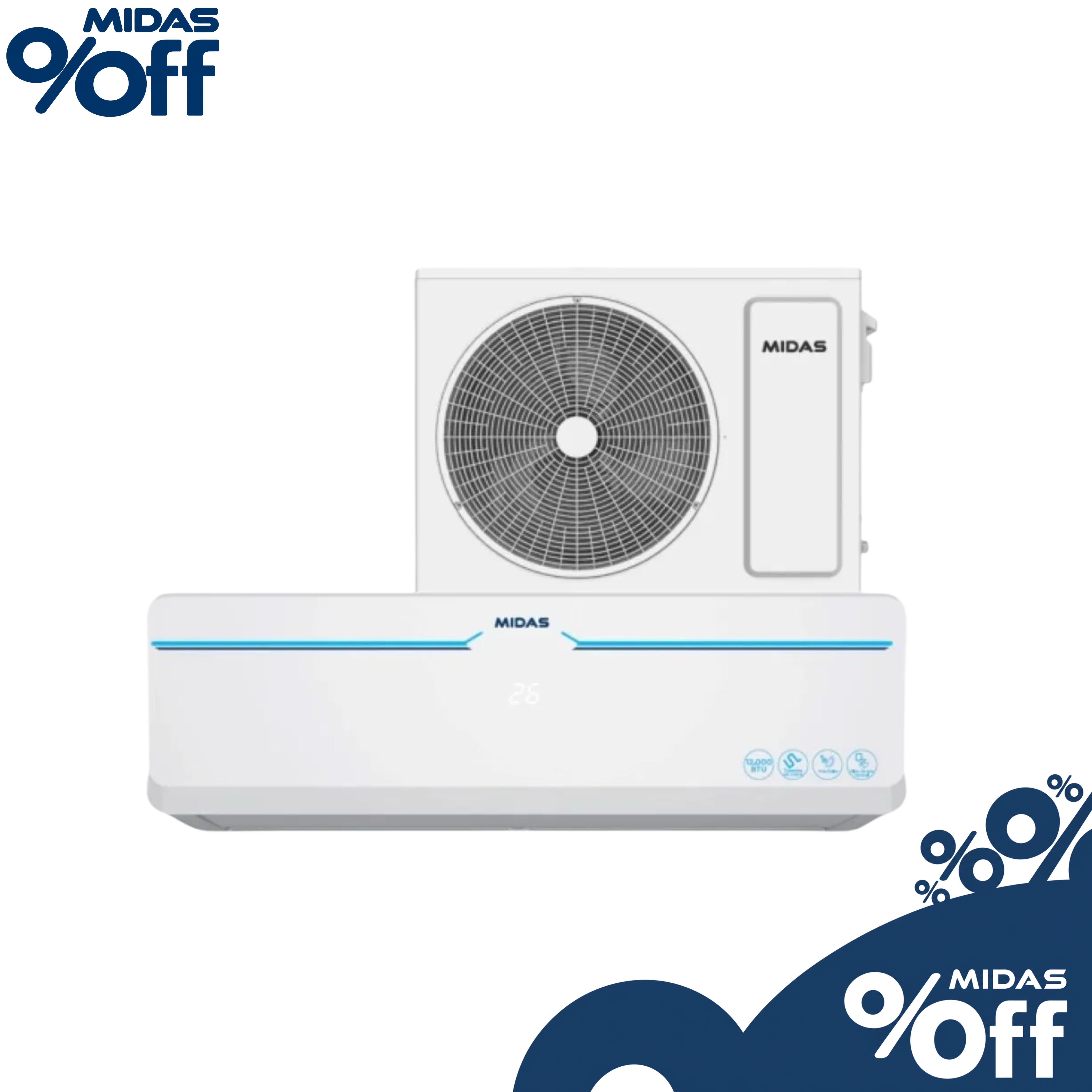 MIDAS AIRE 12000BTU MD-AIR AA R410