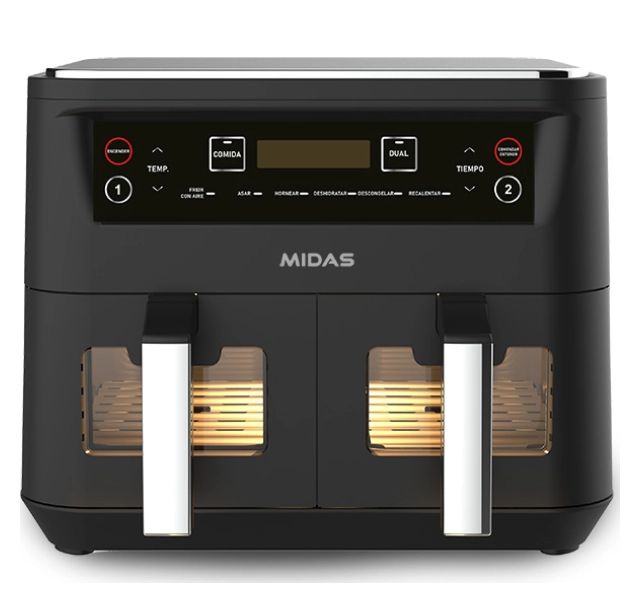 MIDAS AIR FRYER DUAL ELITE 8 LTS NG