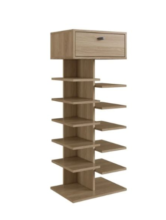MOVELMAX ZAPATERA 1CAJ C/10 PERIZA OAK