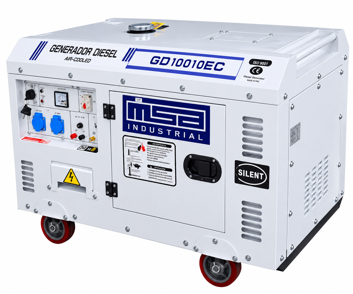 MSA GENERADOR DIESEL 10KVA MON.220V