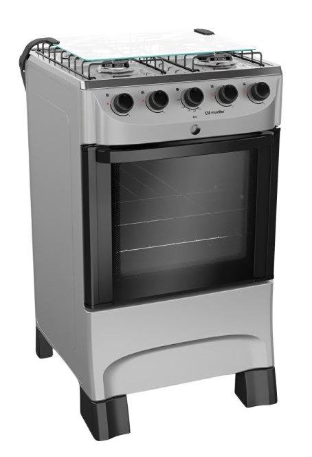 MUELLER COCINA A GAS 4H MODERATO TITANIO