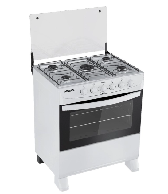 MUELLER COCINA A GAS 5H MODERATTO BCO