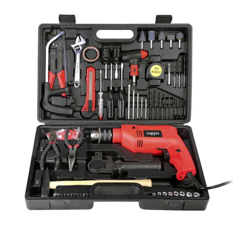 NAPPO KIT DE HERRAMIENTAS 120PZ C/MAL+TALADRO