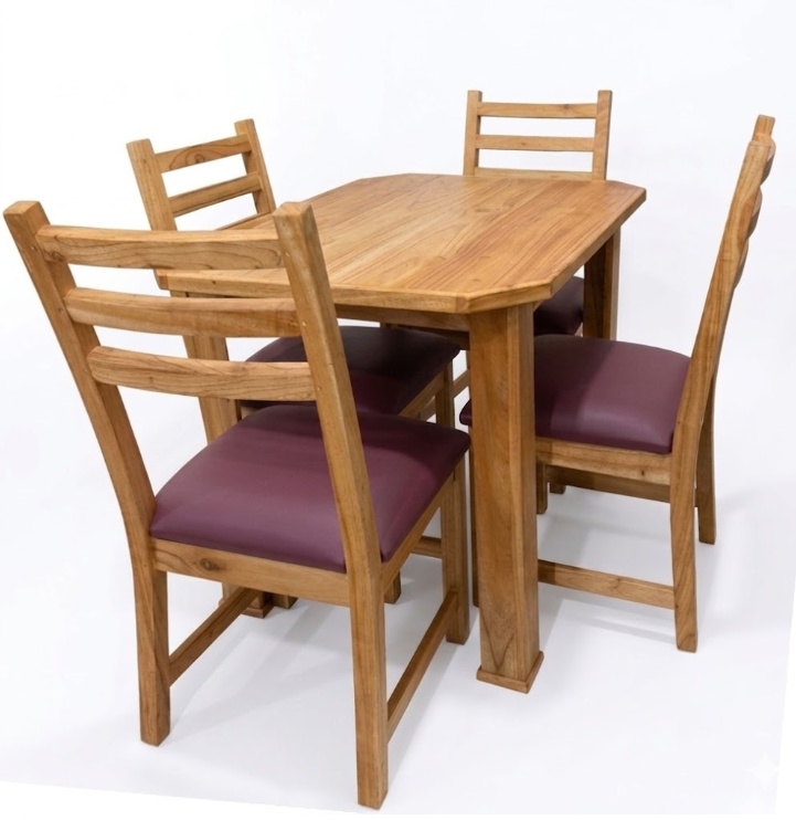 ORION JGO DE COMEDOR ITALIANA 4S NATURAL