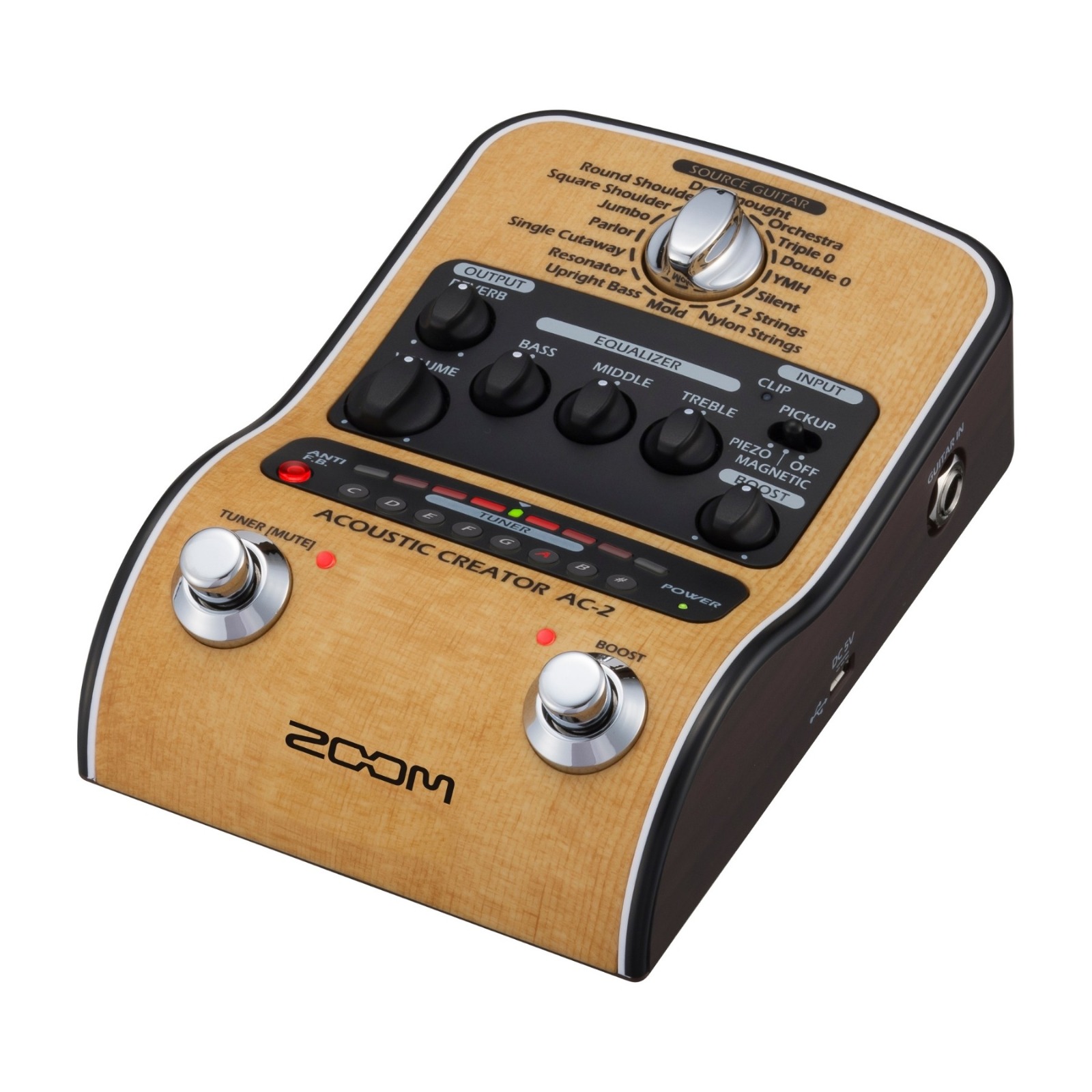 ZCOM PEDALERA P/GUITARRA AC-2