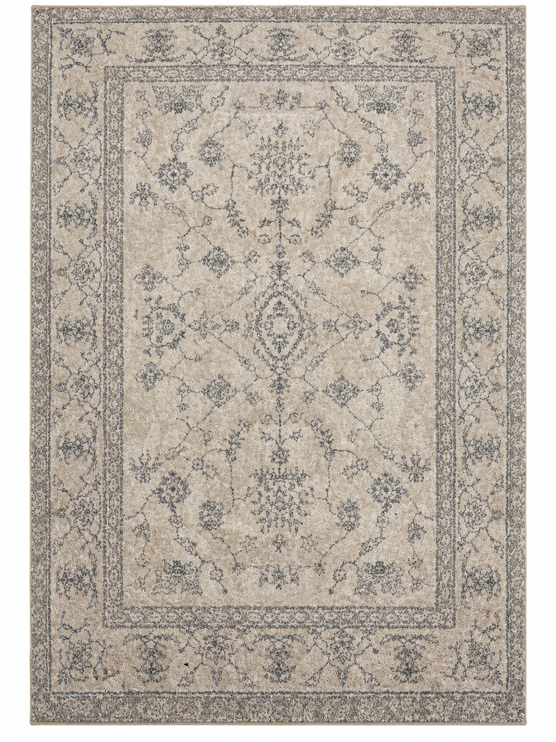 HC ALFOMBRA PELUDA RECTANG 160X120 CREMA