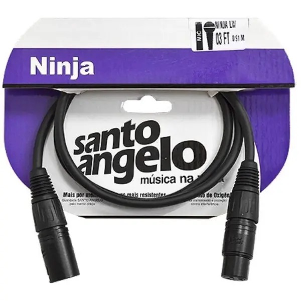 STO ANGELO CABLE MICROF XLRM/XLRF NINJLW