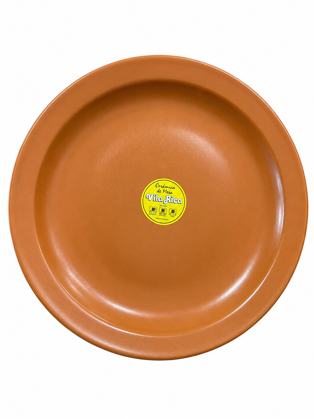 VILA RICA PLATO PORCELANA PLAYO MARRON
