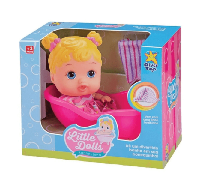 MUÑECA LITTLE DOLLS C/ CUNA DIVERT
