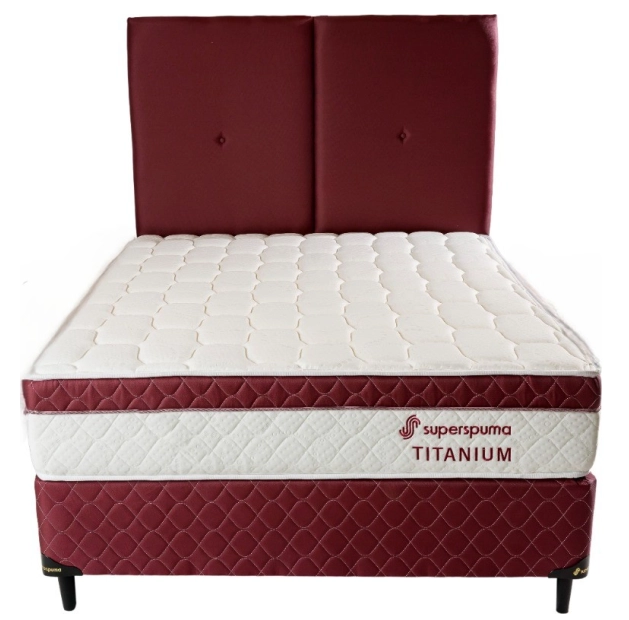 SUPERSPUMA SM 140X190 TITANIUM BORDO S/M