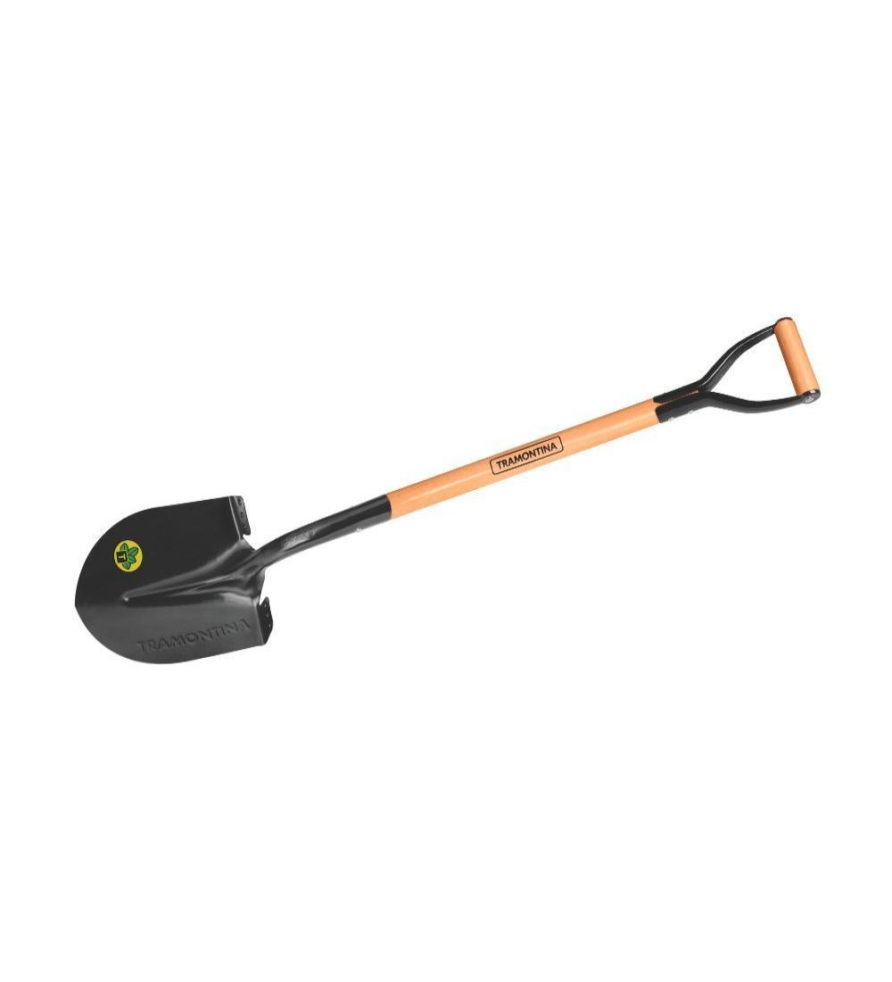 TRAMONTINA PALA REDOND MANGO MADERA 74CM