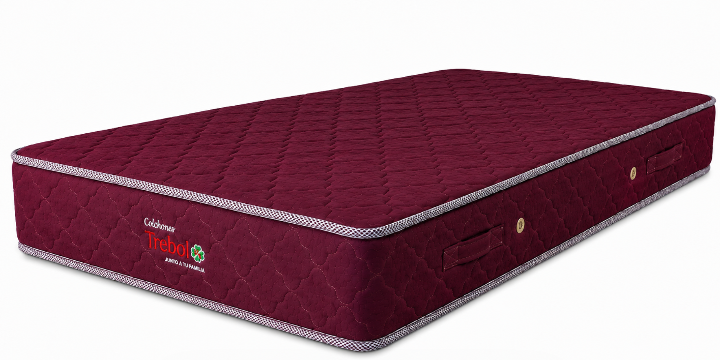 TREBOL COLCHON 160X200 C/RES P/SM BORDO