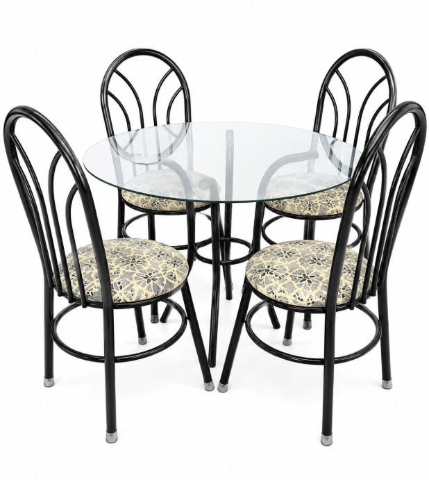 VIRGO JUEGO COMEDOR TUBOLAR 4S REDO/VID