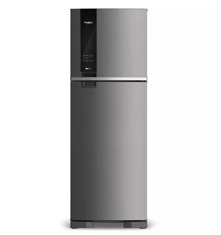 WHIRLPOOL HELADERA 400L F/S 2P EVOX GRIS